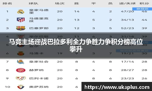 马竞主场迎战巴拉多利全力争胜力争积分榜高位攀升